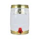 Fustino bianco/oro 5 litri con rubinetto e gommino