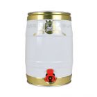 Fustino bianco/oro 5 litri con rubinetto e gommino